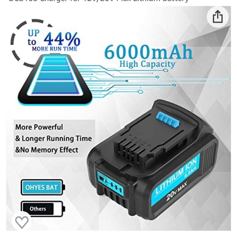 Single battery for tools
